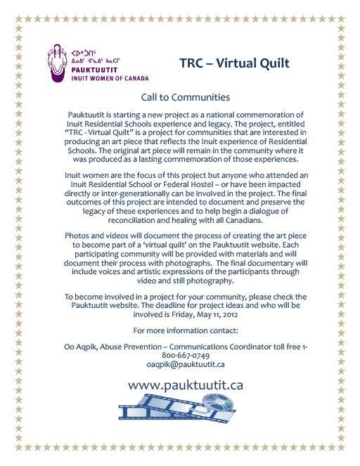 TRC – Virtual Quilt Flyer