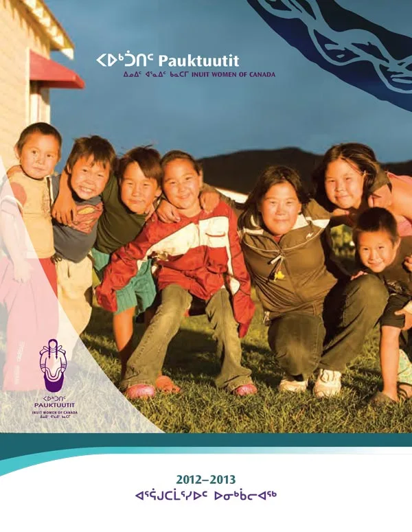 Pauktuutit Annual Report 2012 13 Inuktitut cover