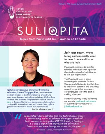 Pauktuutit Suliqpita Newsletter Spring Summer