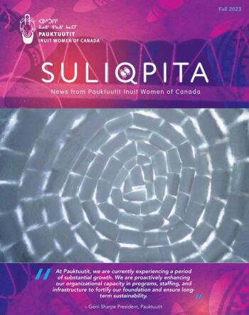 Pauktuutit Suliqpita Newsletter English Fall cover