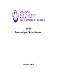 Pauktuutit Pre budget Submission