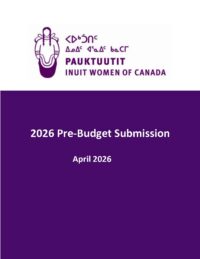 Pauktuutit Inuit Women of Canada Pre Budget Submission image