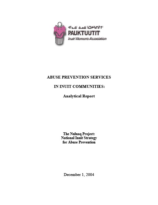 Abuse Prevention Services in Inuit Communities