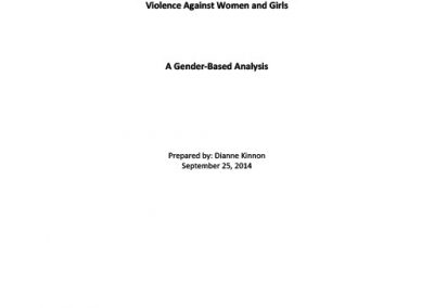 Engaging Inuit Men and Boys in Ending Violence Against Women and Girls – A Gender-Based Analysis
