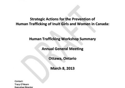 Inuit Vulnerabilities to Human Trafficking