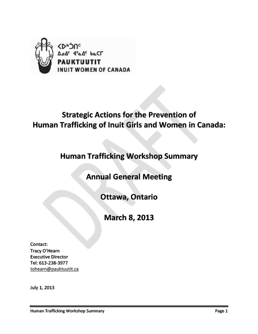 Human Trafficking Workshop Report